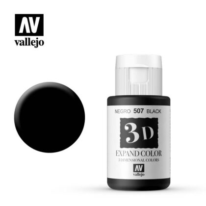 3d expand vallejo color black 507