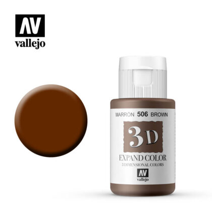 3d expand vallejo color brown 506