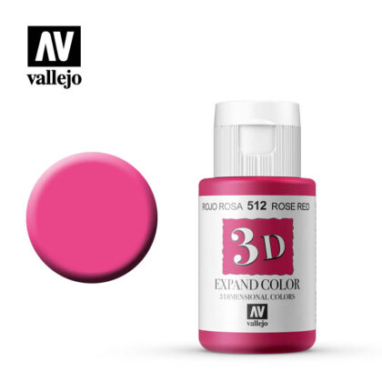 3d expand vallejo color rose red 512