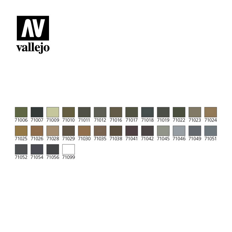 Vallejo Farben AFV Amour Painting System Nato Camouflage 78413 Airbrush Set 