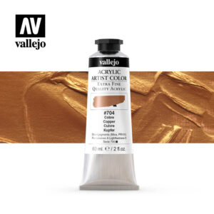 acrylic artist color vallejo copper 704 60ml