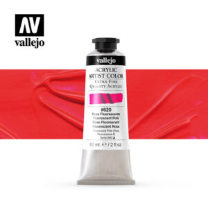 acrylic artist color vallejo fluorescent pink 620 60ml