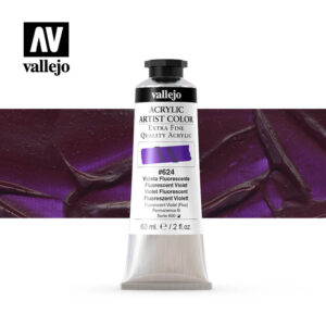 acrylic artist color vallejo fluorescent violet 624 60ml