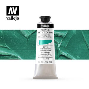 acrylic artist color vallejo iridescent green 715 60ml