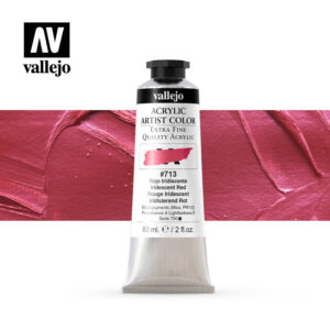 acrylic artist color vallejo iridescent red 713 60ml
