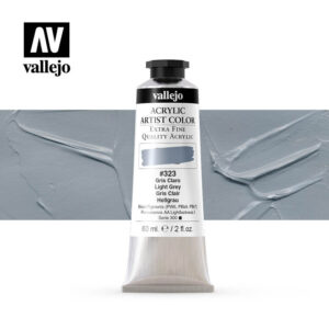 acrylic artist color vallejo light grey 323 60ml