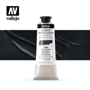 acrylic artist color vallejo mars black 309 60ml