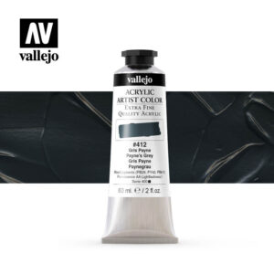 acrylic artist color vallejo paynes grey 412 60ml