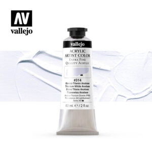 acrylic artist color vallejo titanium white anatase 314 60ml