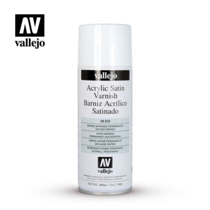 acrylic satin vasrnish aerosol vallejo 28532 400ml