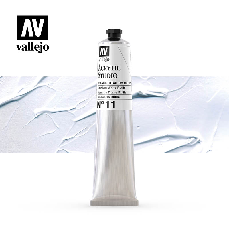 Vallejo Acrylic Studio - Titanium White Rutile Nº 11