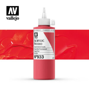 Vallejo Acrylic Studio Flame Red Fluorescent 933