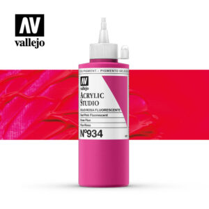 Vallejo Acrylic Studio Red Pink Fluorescent 934