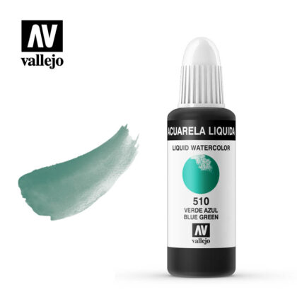 acuarela liquida vallejo blue green 510