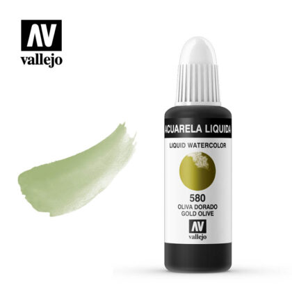 acuarela liquida vallejo gold olive 580