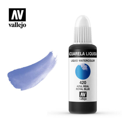 acuarela liquida vallejo royal blue 420