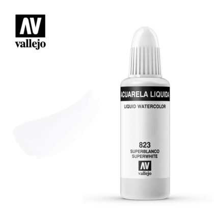 acuarela liquida vallejo super white 823