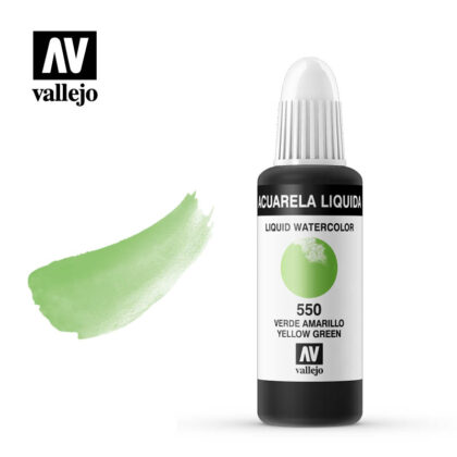 acuarela liquida vallejo yellow green 550