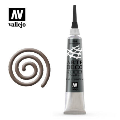 arte deco liner vallejo lead 83694 20ml