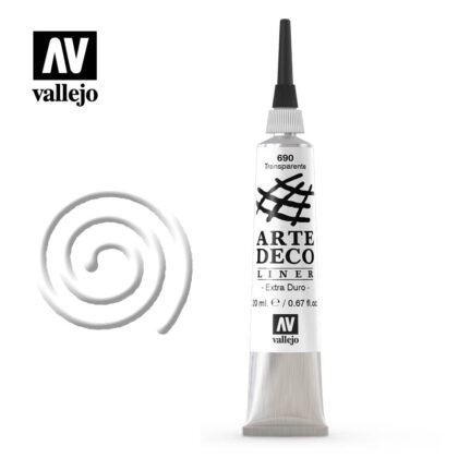 arte deco liner vallejo transparent 83690 20ml