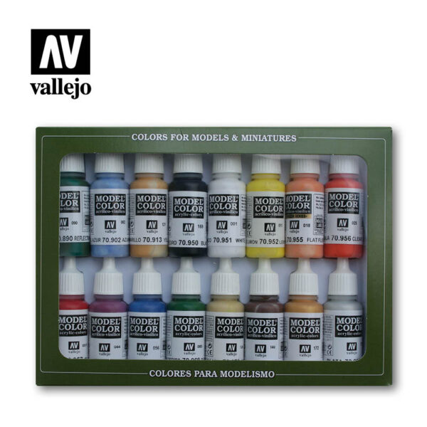 Vallejo Basic Colors Usa - Basic Colors Paint Set