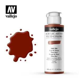 Vallejo Fluid Acrylic Rojo Marte 68306 100 ml