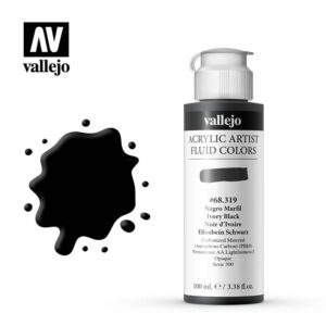 Fluid Acrylic Vallejo Ivory Black 68319 100ml