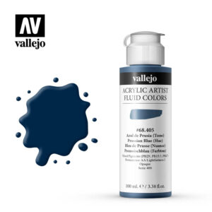 Fluid Acrylic Vallejo Prussian Blue (Hue) 68405 100ml
