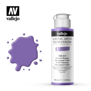 Fluid Acrylic Vallejo Ultramarine Violet 68413 100ml