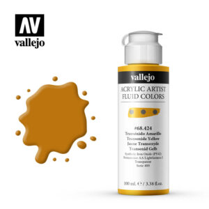 Fluid Acrylic Vallejo Transoxide Yellow 68424 100ml
