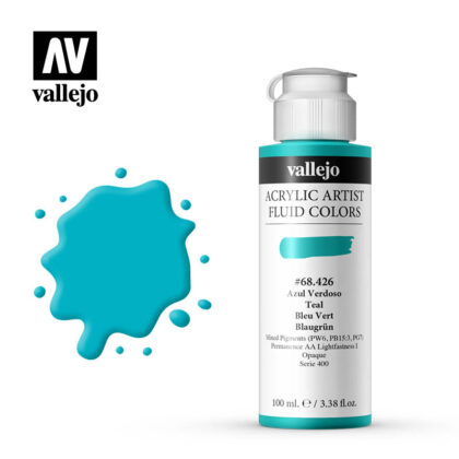 Fluid Acrylic Vallejo Teal 68426 100ml
