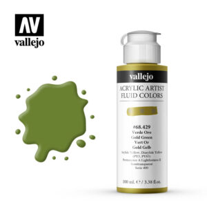 Vallejo Fluid Acrylic Gold Green 68429 100 ml