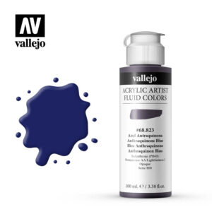 Fluid Acrylic Vallejo Anthraquinone Blue 68823 100ml
