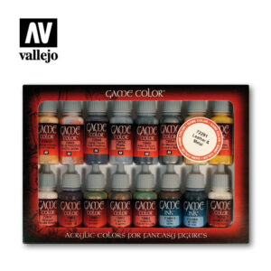 Leather and metal 72291 vallejo game color effects set