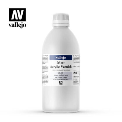 matt acrylic permanent varnish vallejo 28518 500ml