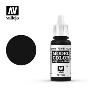 model color vallejo glossy black 70861