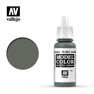 model color vallejo gunmetal grey 70863