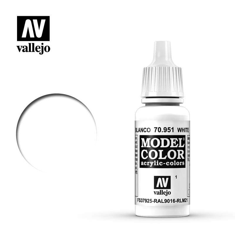 70.951 Vallejo Model Color WHITE 001 