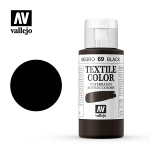 textile color vallejo black 69 60ml