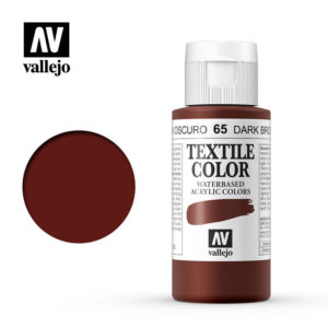 textile color vallejo dark brown 65 60ml