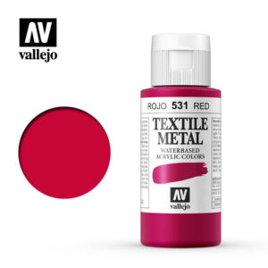 textile color vallejo metallic red 531 60ml