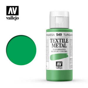 textile color vallejo metallic turquoise 549 60ml