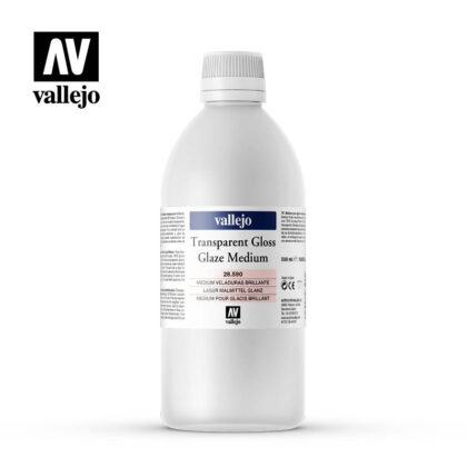 transparent gloss glaze medium vallejo 28590 500ml