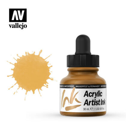 vallejo acrylic artist ink indian yellow 60015