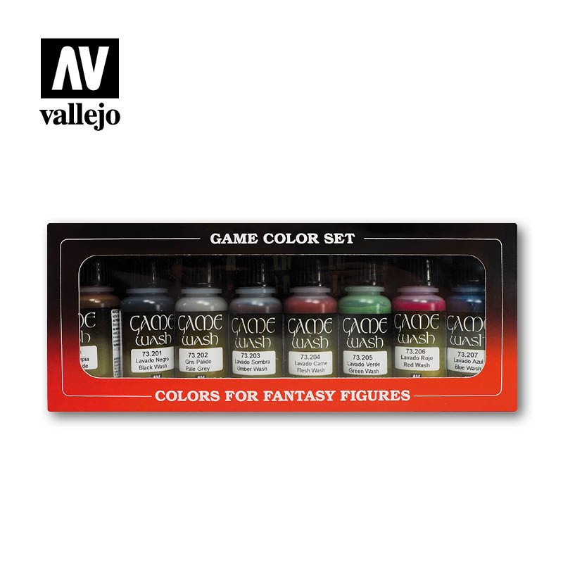 Vallejo Effects Game Color Washes - Vallejo Game Color Paint Set