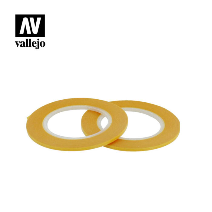 AV Vallejo Tools VALT07002 Precision Masking Tape 1mmx18m Twin Pack