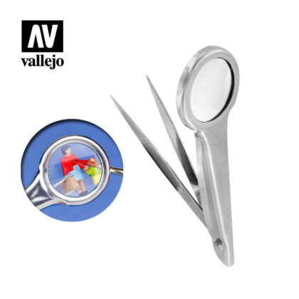 vallejo hobby tools tweezers with magnifier T12001