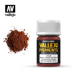 vallejo pigment brown iron oxide 73108