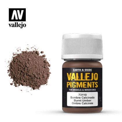 vallejo pigment burnt umber 73110