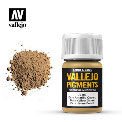 vallejo pigment dark yellow ocre 73103